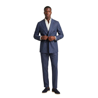 Mulish Blue Polyester Two-Piece Suit - GIORGIONE-AB ABS707