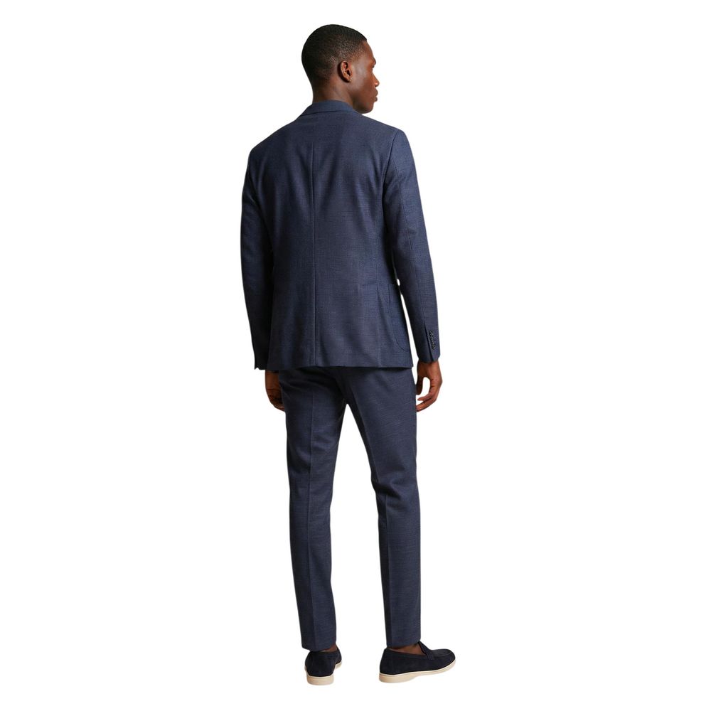 Mulish Blue Polyester Two-Piece Suit - GIORGIONE-AB ABS707