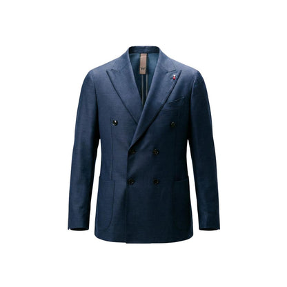 Mulish Blue Polyester Two-Piece Suit - GIORGIONE-AB ABS707