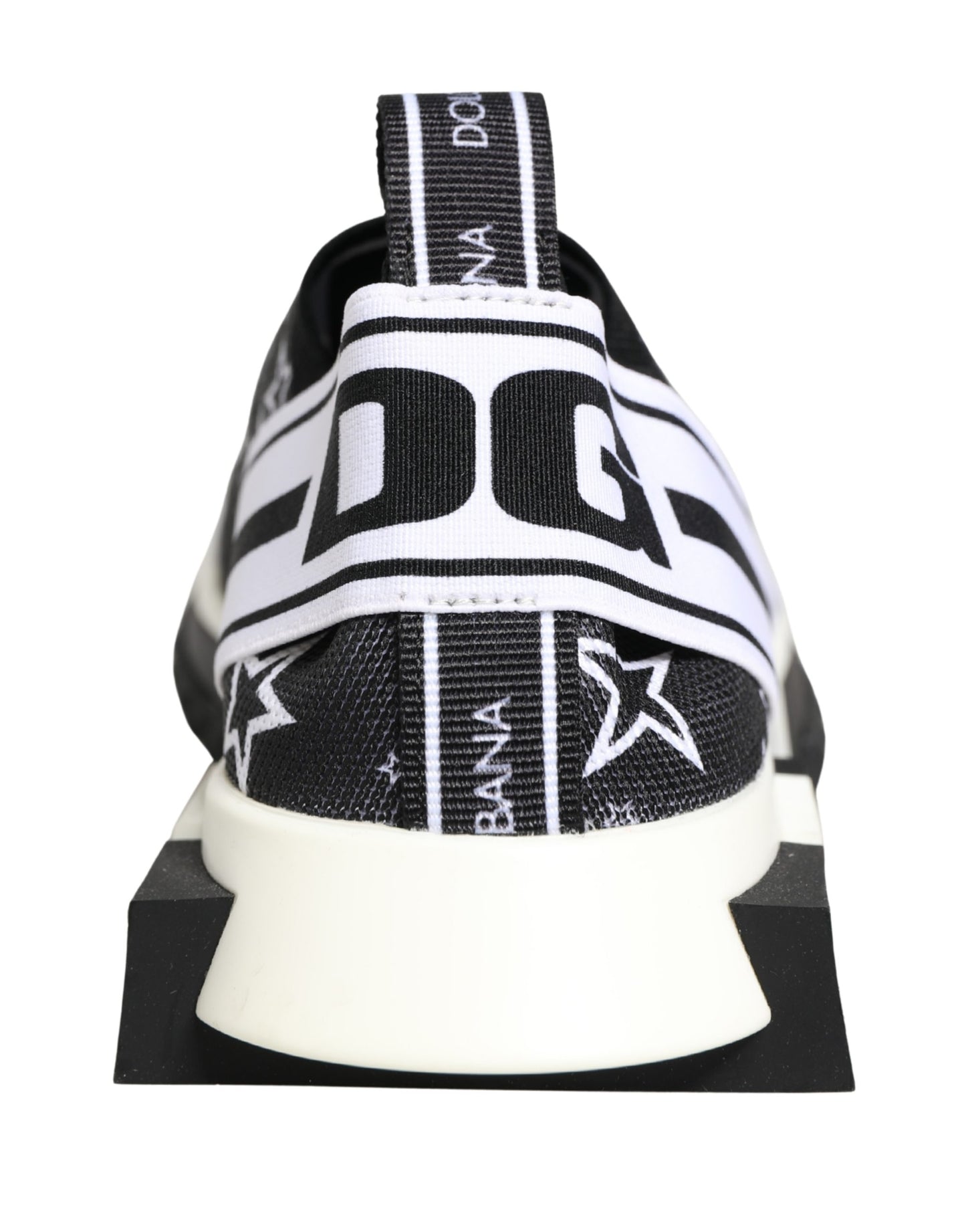 Dolce & Gabbana Black Millenial Stars Logo Sorrento Sneakers