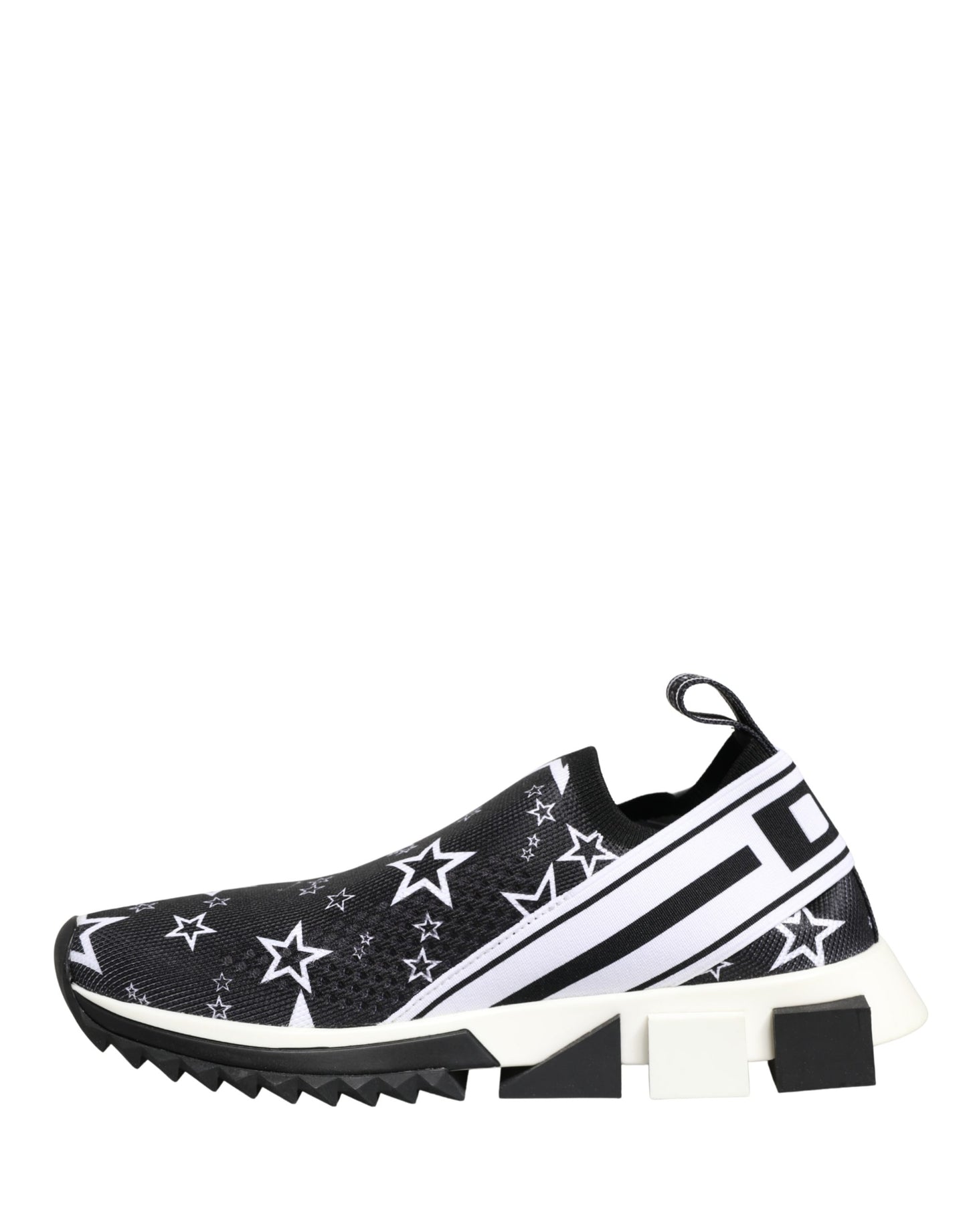 Dolce & Gabbana Black Millenial Stars Logo Sorrento Sneakers