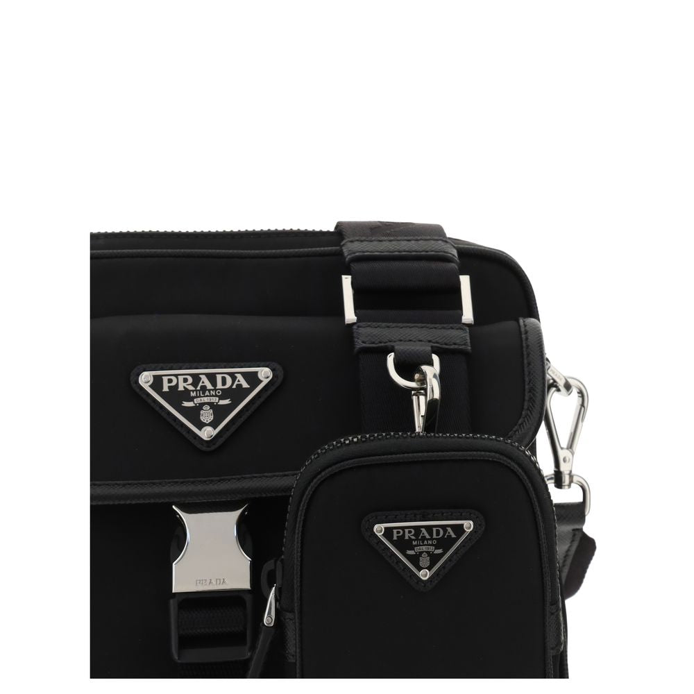 Prada Black Nylon Shoulder Bag