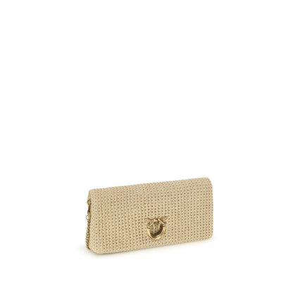 PINKO Beige Polypropylene Shoulder Bag - The Love Bag Click Soft