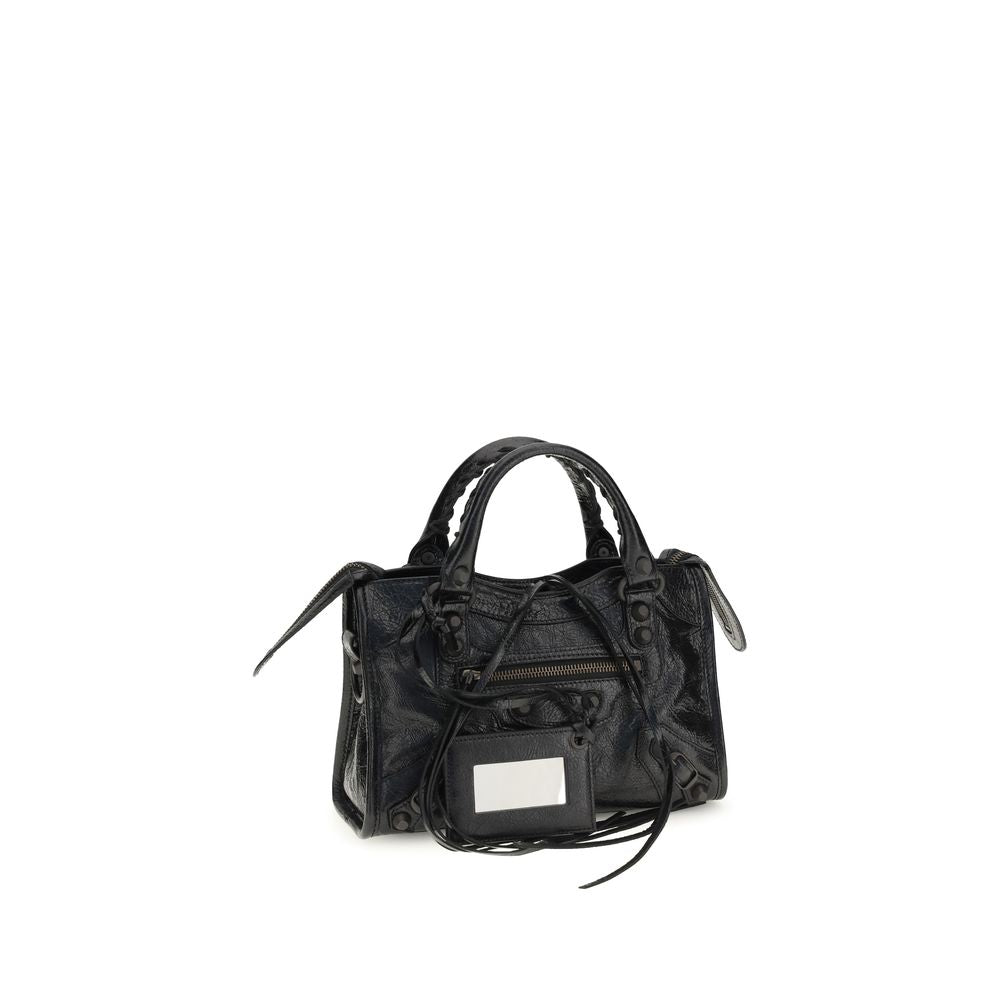 Balenciaga Black Lamb Leather Le City Mini Bag Shoulder Bag