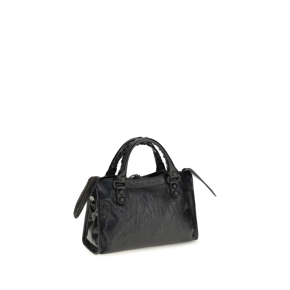 Balenciaga Black Lamb Leather Le City Mini Bag Shoulder Bag
