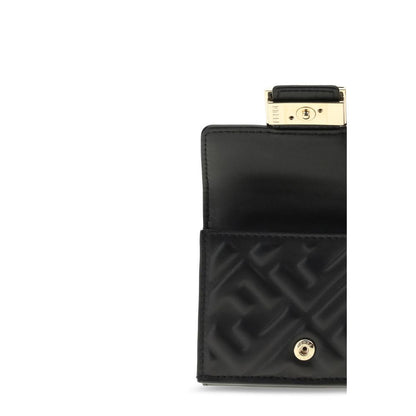Fendi Black Lamb Ovis Aries Wallet