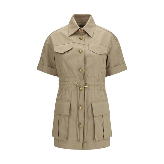 Balmain Beige Cotton Gabardine Dress