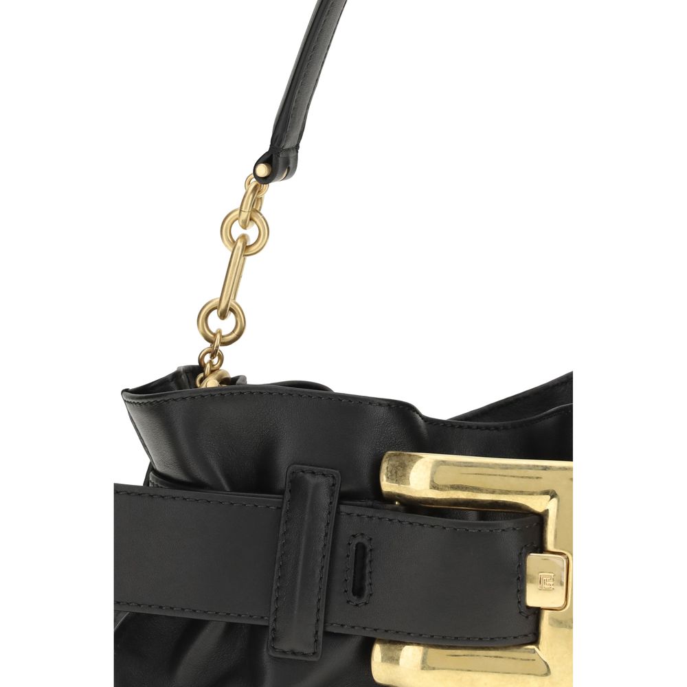 Balmain Black Calf Leather Mini Anthem Bag