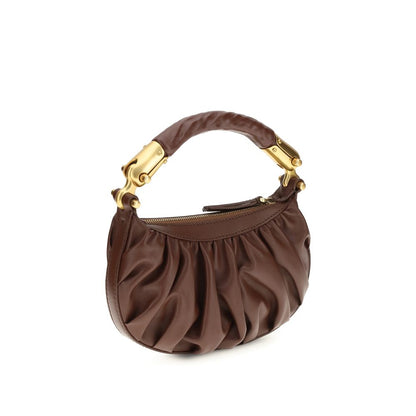 Balmain Ébène Mini Bag in Brown Calf Leather