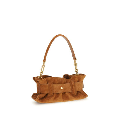 Balmain Beige Calf Leather Anthem Mini Bag Shoulder Bag