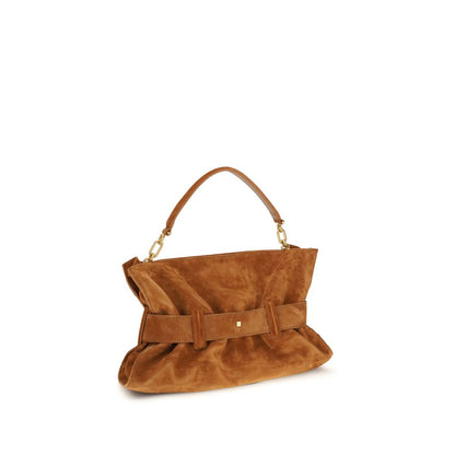 Balmain Brown Calf Leather Bos Taurus Medium Anthem Bag