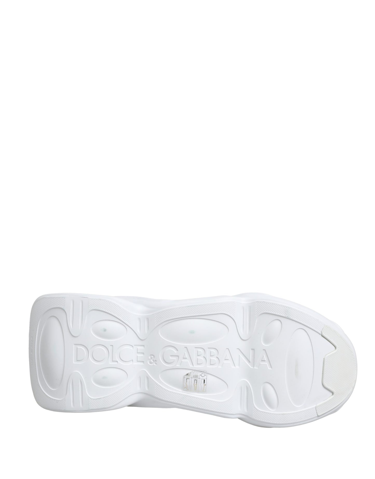Dolce & Gabbana White Slip On Wave Low Top Sneakers