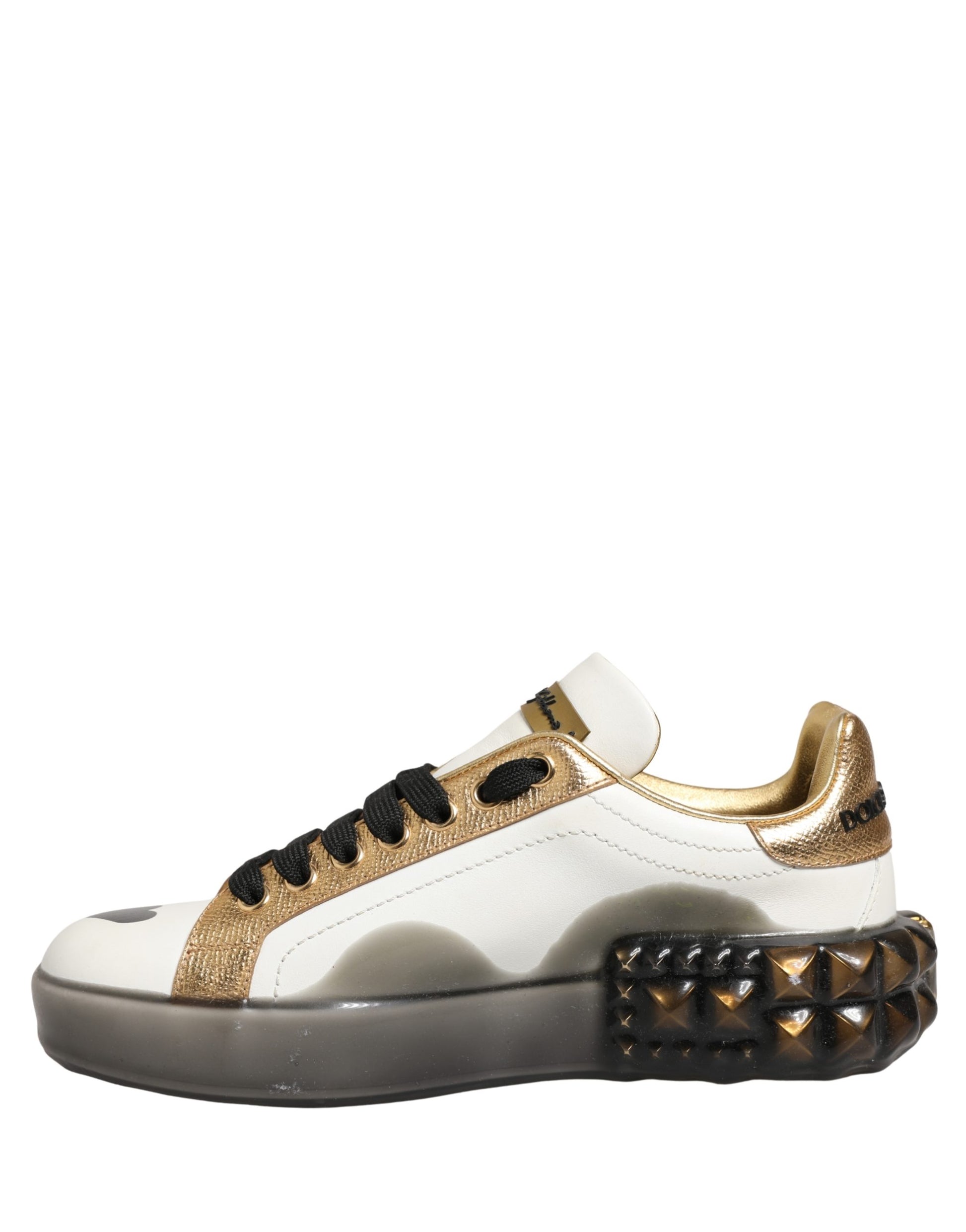 Dolce & Gabbana Multicolor Crystal Studded LOVE Sneakers