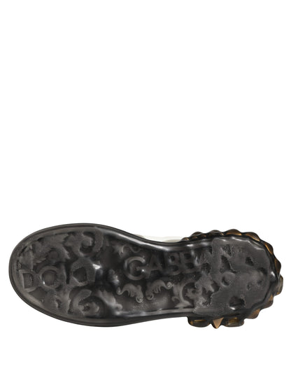 Dolce & Gabbana Multicolor Crystal Studded LOVE Sneakers