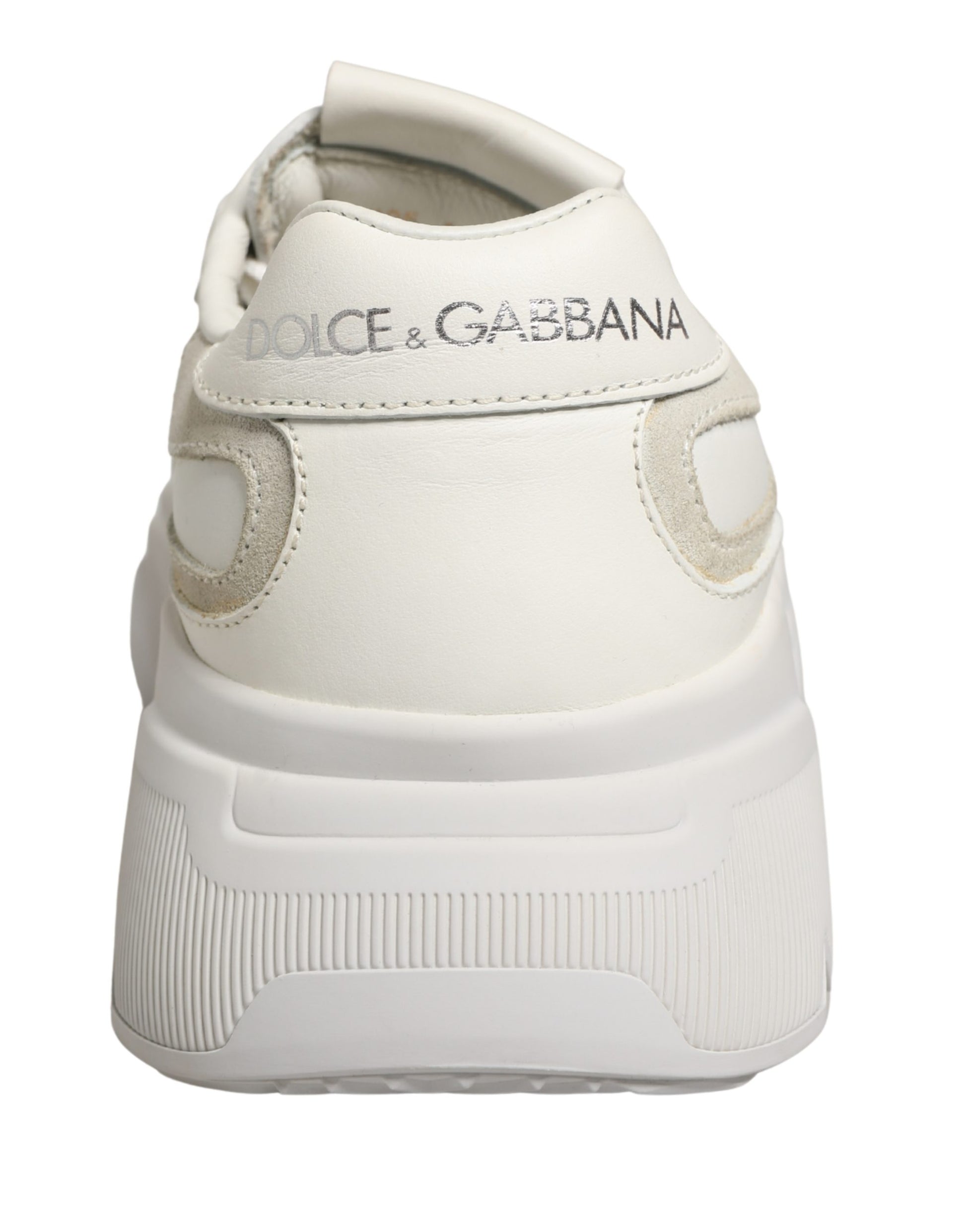 Dolce & Gabbana White Leather Daymaster Low Top Sneakers