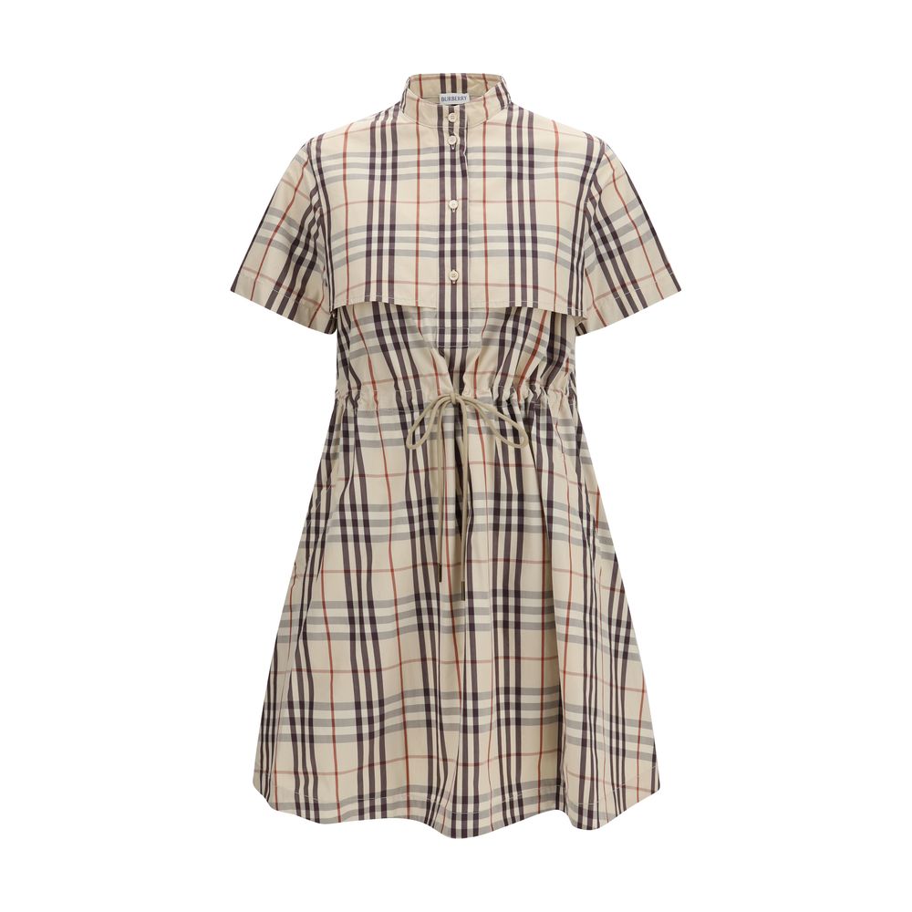 Burberry Beige Cotton Check Isotta Dress