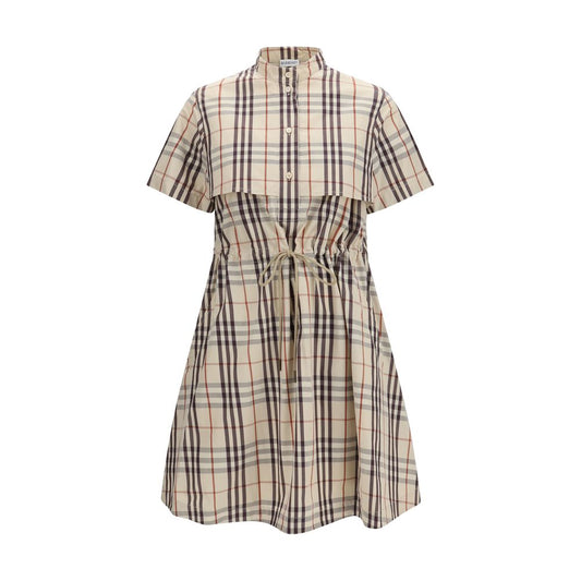 Burberry Beige Cotton Check Isotta Dress