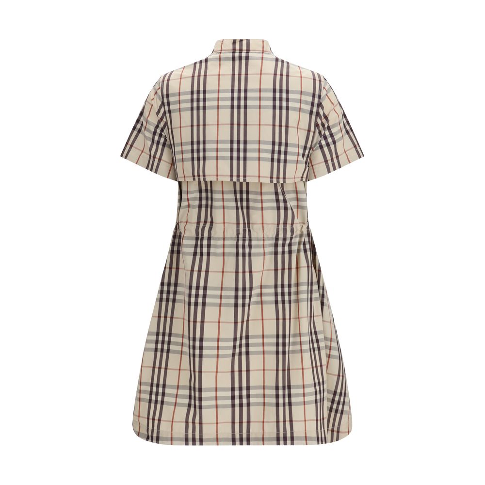 Burberry Beige Cotton Check Isotta Dress