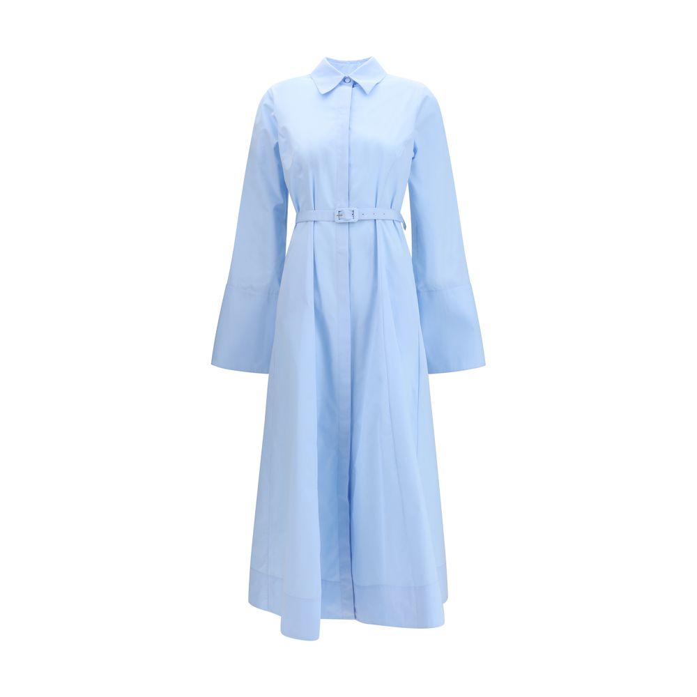 Gabriela Hearst Carmina Maxi Shirtdress in Blue Cotton