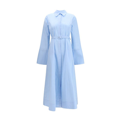 Gabriela Hearst Carmina Maxi Shirtdress in Blue Cotton