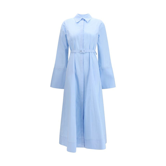 Gabriela Hearst Carmina Maxi Shirtdress in Blue Cotton