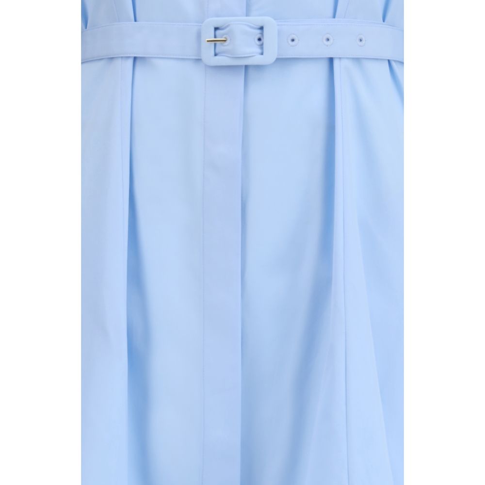 Gabriela Hearst Carmina Maxi Shirtdress in Blue Cotton