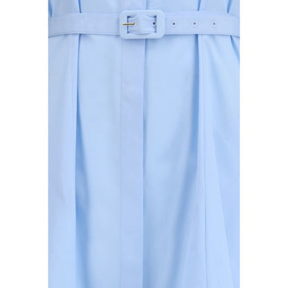 Gabriela Hearst Carmina Maxi Shirtdress in Blue Cotton