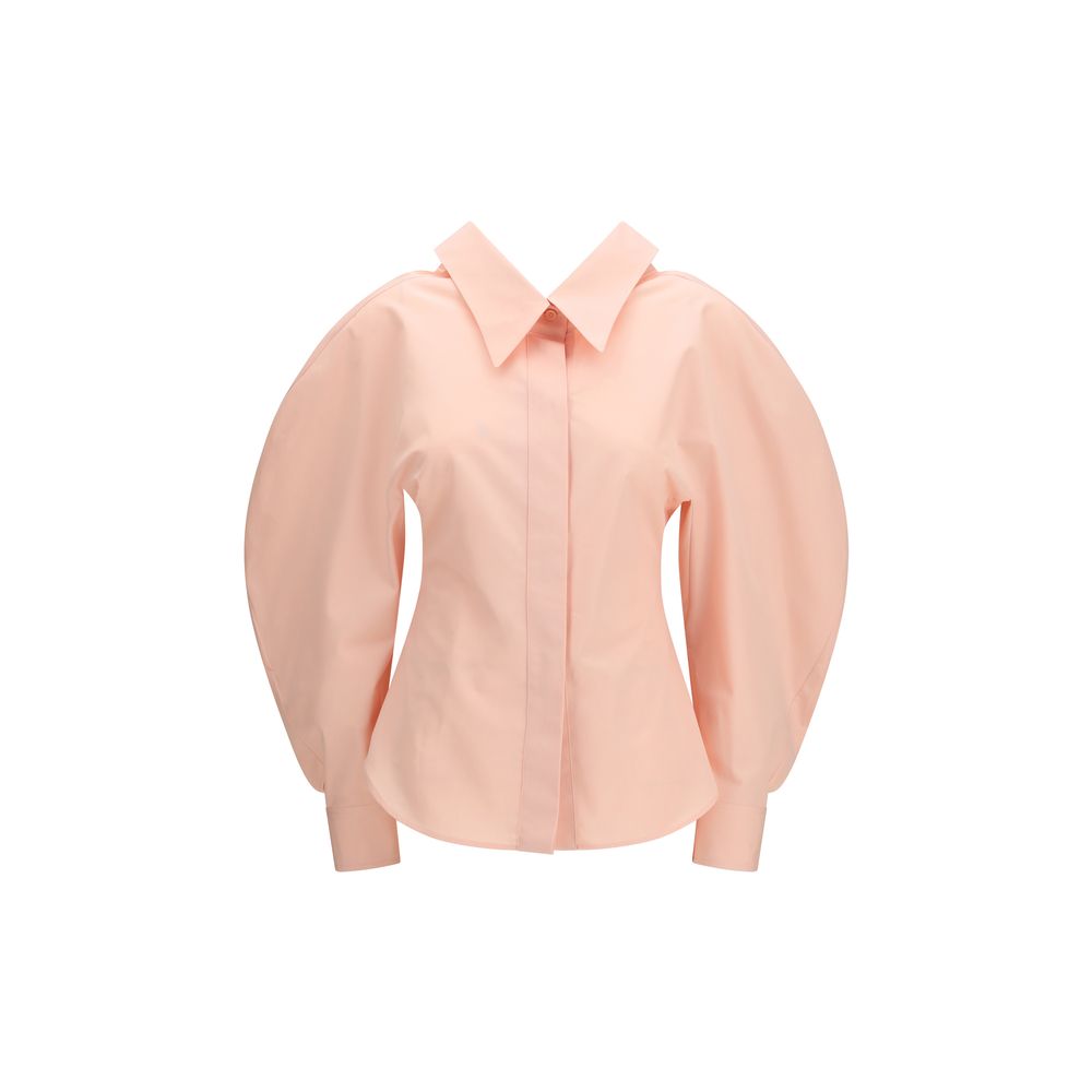 Givenchy Peach Pink Balloon-Sleeve Cotton Shirt