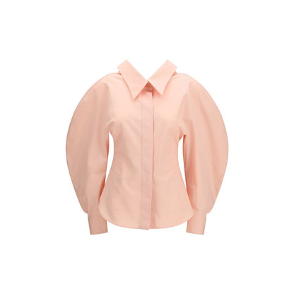Givenchy Peach Pink Balloon-Sleeve Cotton Shirt