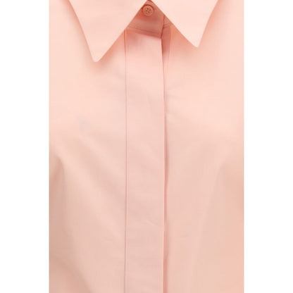Givenchy Peach Pink Balloon-Sleeve Cotton Shirt