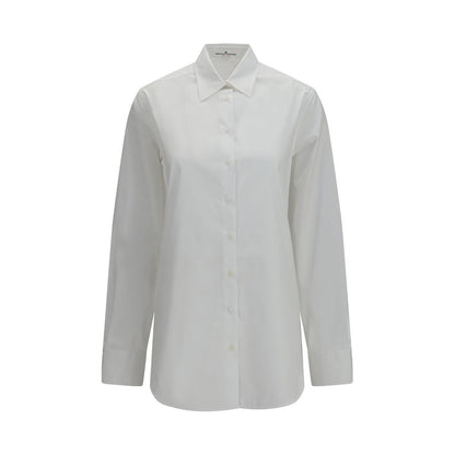 Ermanno Scervino White Cotton Dress Shirt