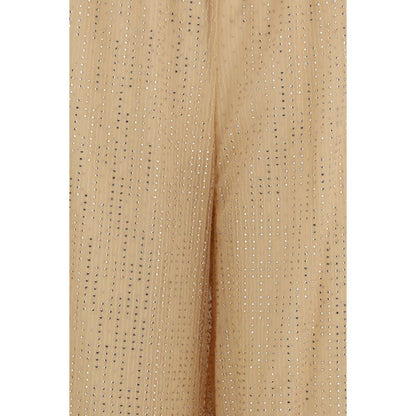 Ermanno Scervino Multicolor Polyester Casual Pants with Strass