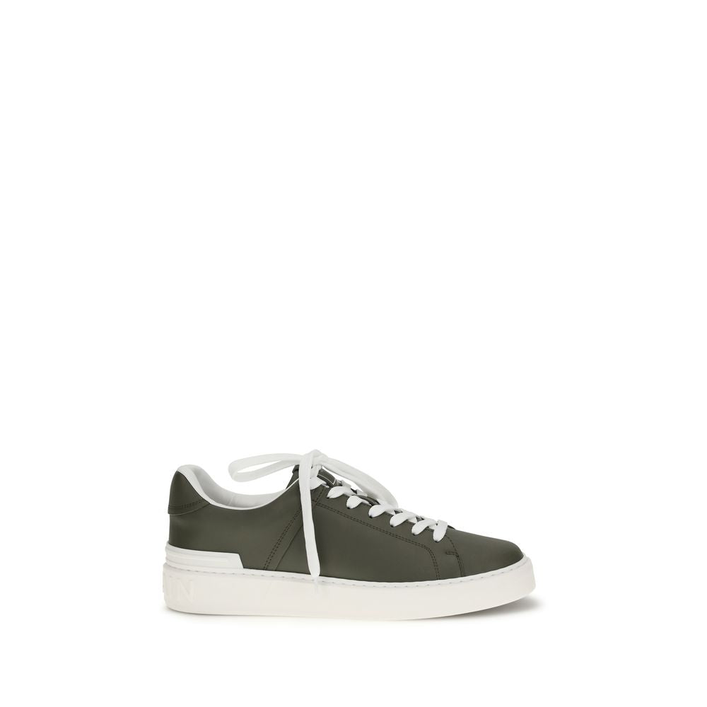 Balmain Bicolor Calf Leather B-Court Low Top Sneakers