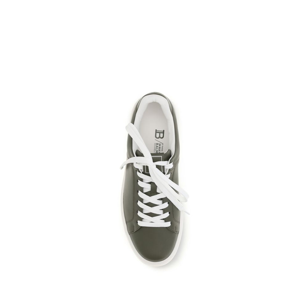 Balmain Bicolor Calf Leather B-Court Low Top Sneakers