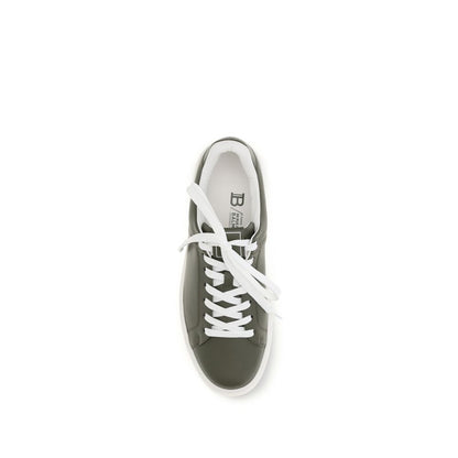 Balmain Bicolor Calf Leather B-Court Low Top Sneakers
