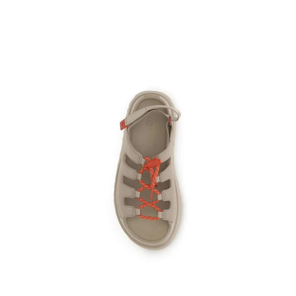 UGG Golden Glow Toggle Sandals - Beige Polyurethane Platform