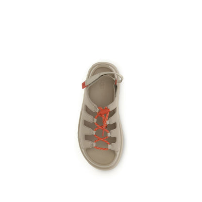 UGG Golden Glow Toggle Sandals - Beige Polyurethane Platform