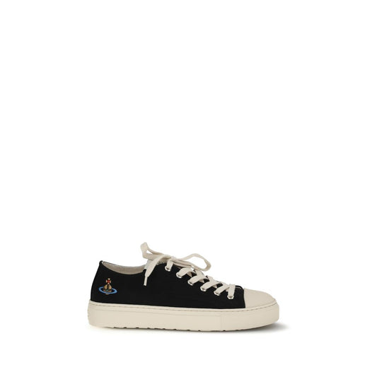 Vivienne Westwood Black Low Top Plimsoll Orb Sneakers
