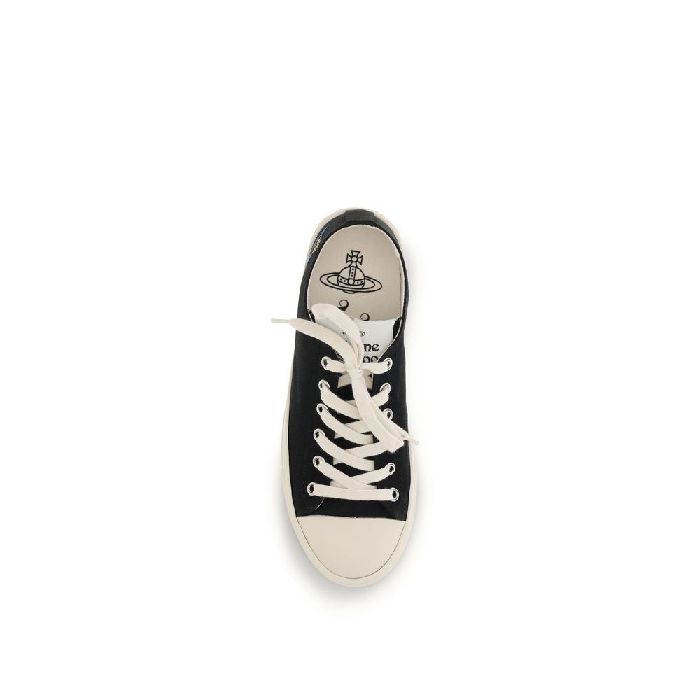 Vivienne Westwood Black Low Top Plimsoll Orb Sneakers
