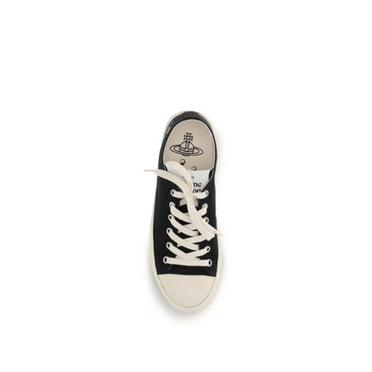 Vivienne Westwood Black Low Top Plimsoll Orb Sneakers