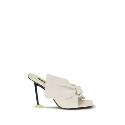 Givenchy White Lamb Leather Boudoir Heeled Mules