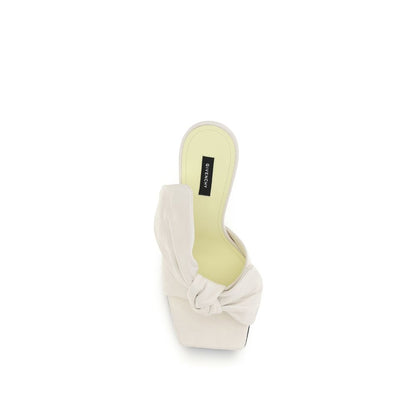 Givenchy White Lamb Leather Boudoir Heeled Mules