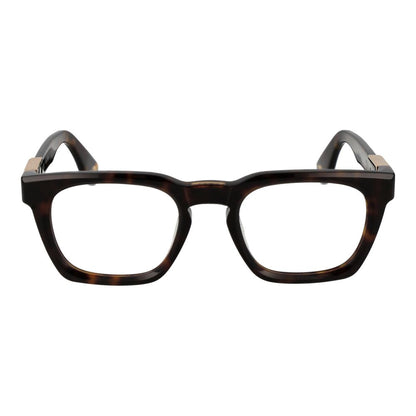 Police Brown Men’s Optical Glasses – Square Demo Lens Frames