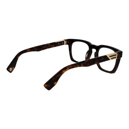 Police Brown Men’s Optical Glasses – Square Demo Lens Frames