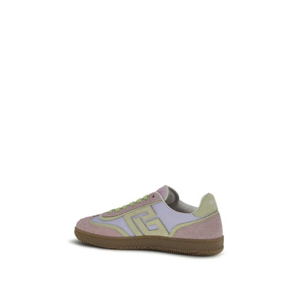 Balmain Multicolor Calf Leather Swan Athletic Sneakers