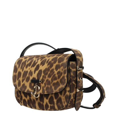 Jimmy Choo Brown Leopard Pony Hair Varenne Leather Crossbody Bag