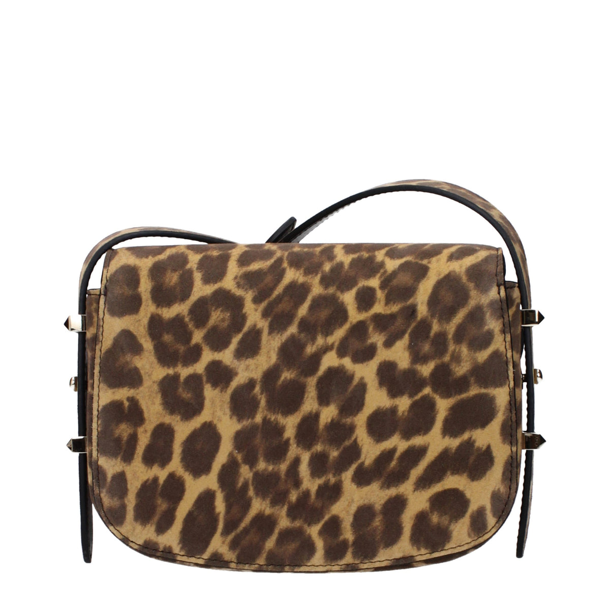 Jimmy Choo Brown Leopard Pony Hair Varenne Leather Crossbody Bag