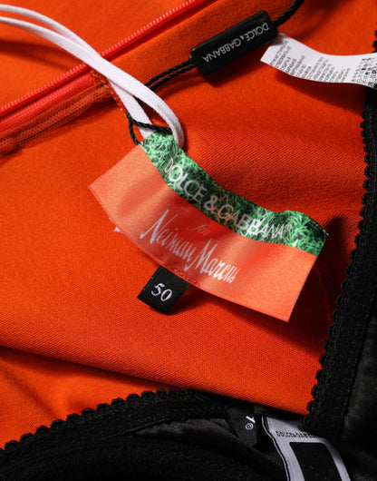 Dolce & Gabbana Superbowl Football Inspired Mini Dress in Orange