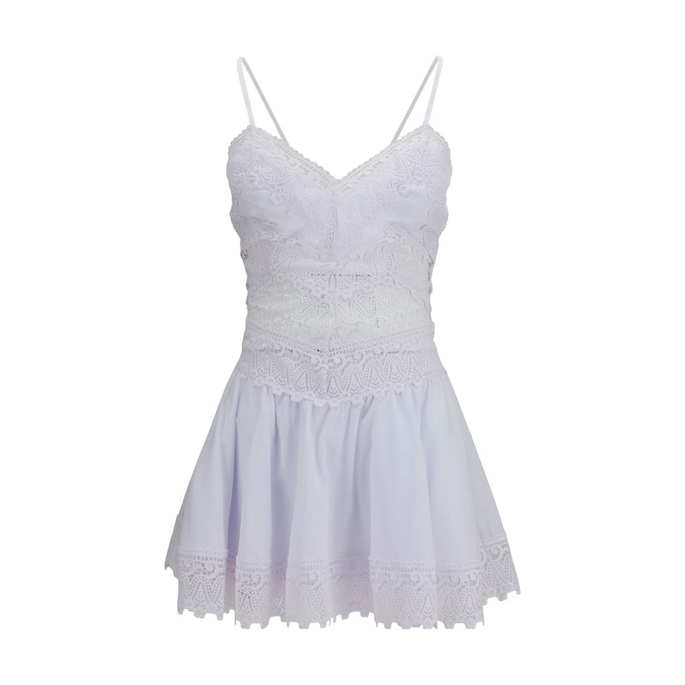 Charo Ruiz White Cotton Aveline Mini Dress