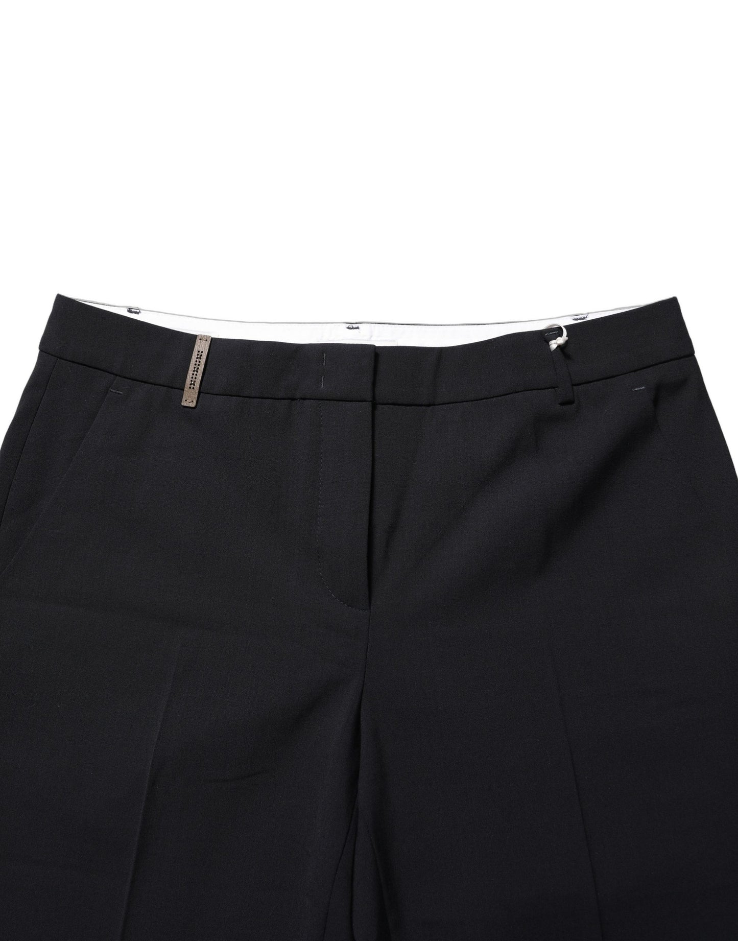 Peserico Black Skinny Mid Waist Chino Trouser Pants for Women